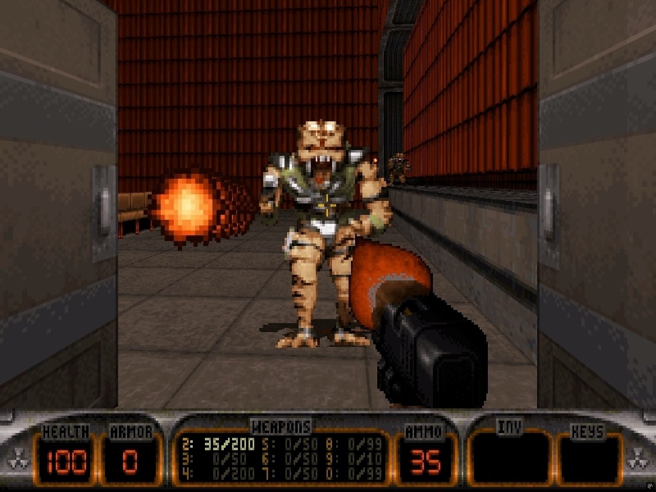 Ein Screenshot aus Duke Nukem 3D.