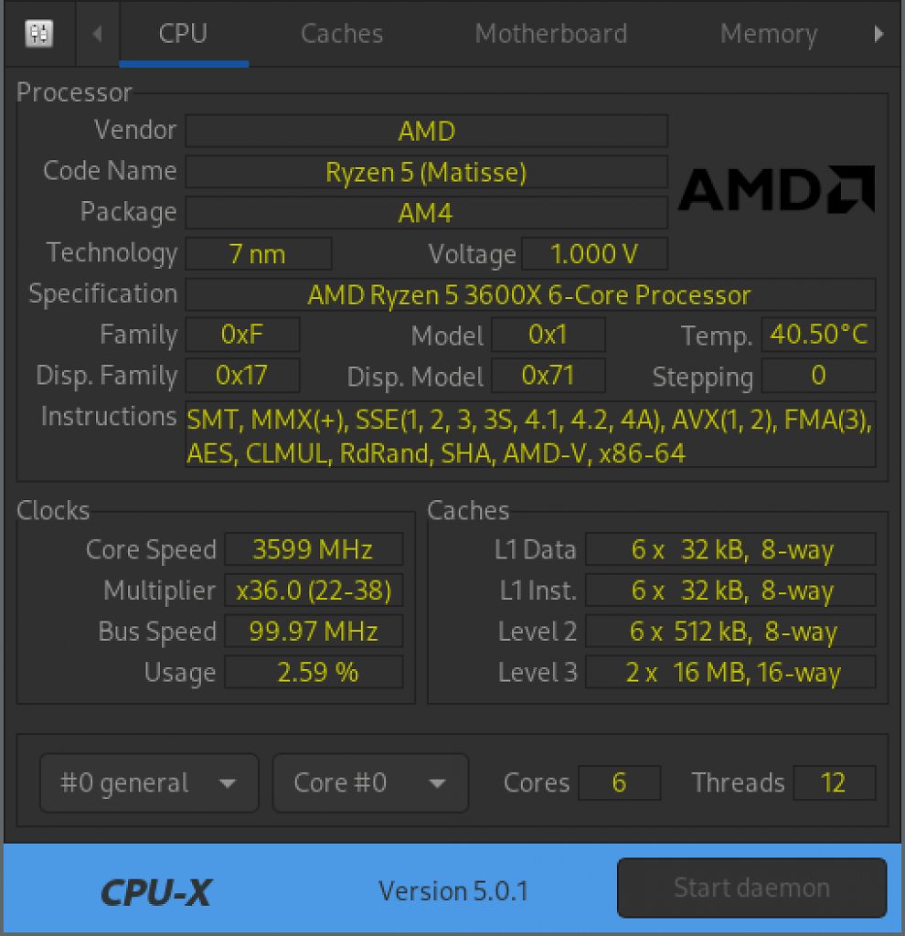 [24/06/2025] CPU-X
