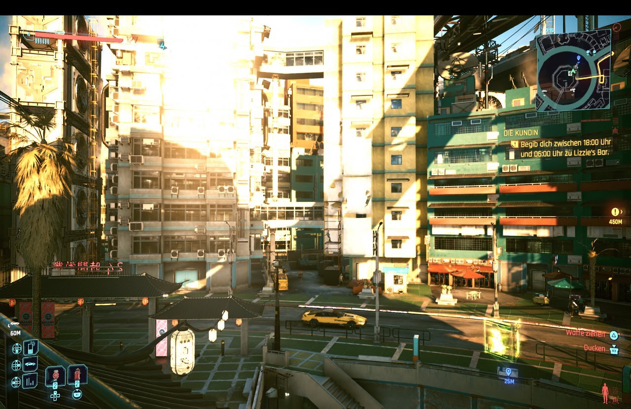 Das Spiel von Licht und Schatten funktioniert auch auf niedrigen Einstellungen gut.