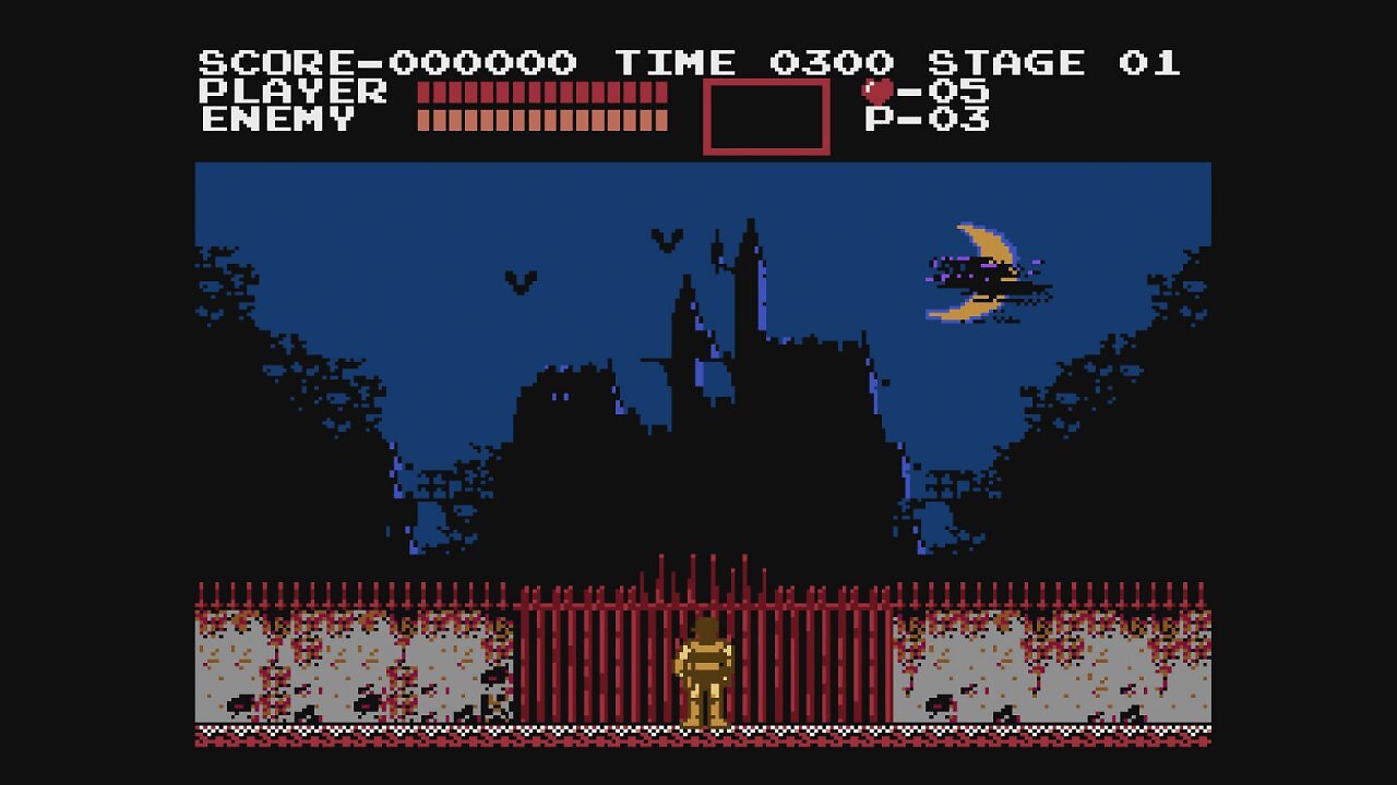Blick aus das Schloss in Castlevania