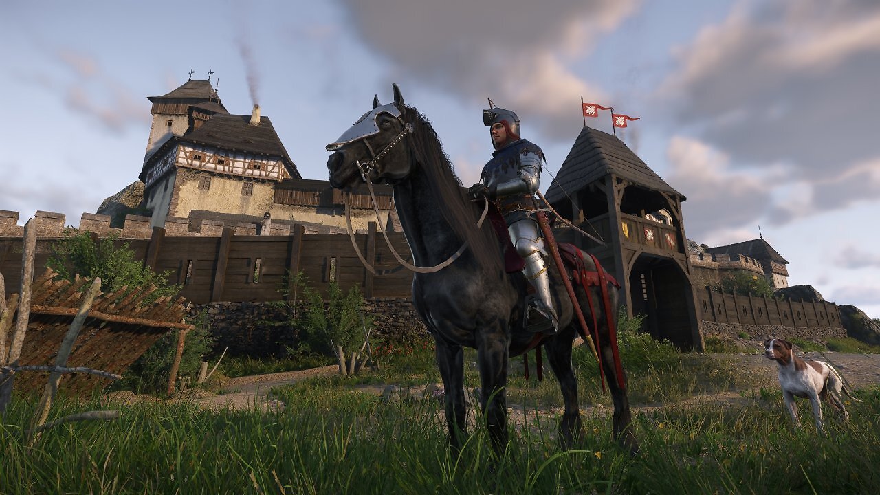 Heinrich von Skalitz vor der Burg Trosky aus Kingdom Come Deliverance 2