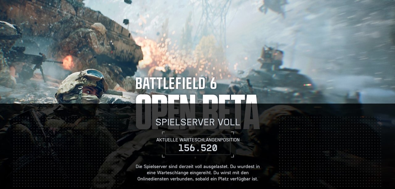[07/08/2025] Der Ansturm auf die Open Beta von Battlefield 6 lässt die Server gewaltig ächzen.