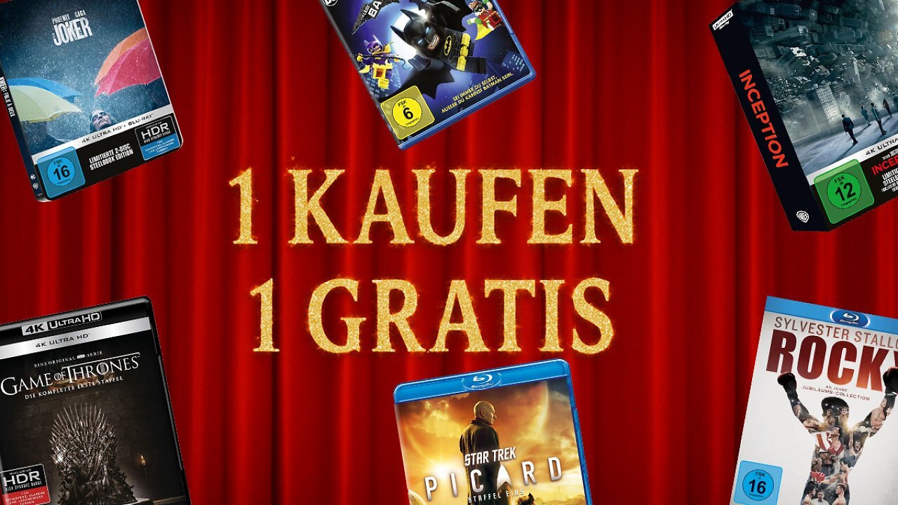 [24/08/2025] Amazon 2-für-1 Aktion: 1 Film kaufen, 1 gratis bekommen - Blu-Rays, UHDs, DVDs im Angebot