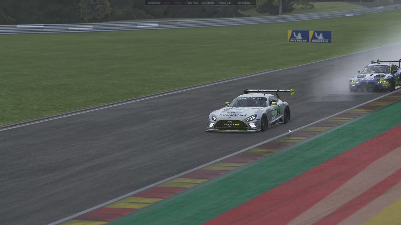 [15/08/2025] Mercedes gegen BMW im Regen von Spa: Auch das Handling der GT3-Boliden überzeugt in Le Mans Ultimate.