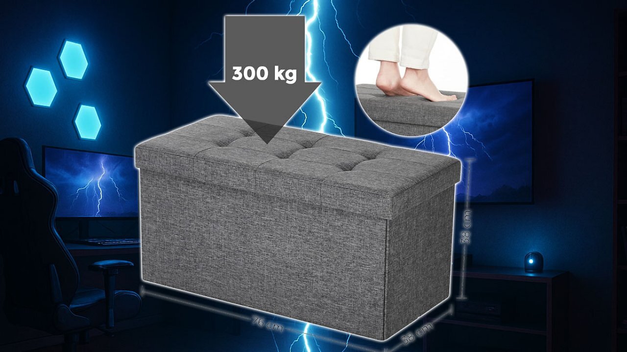 [09/08/2025] Ideal für Bettwäsche und Kissen: Bis 300 kg belastbare Sitzbank mit Stauraum auf 20 € gekracht