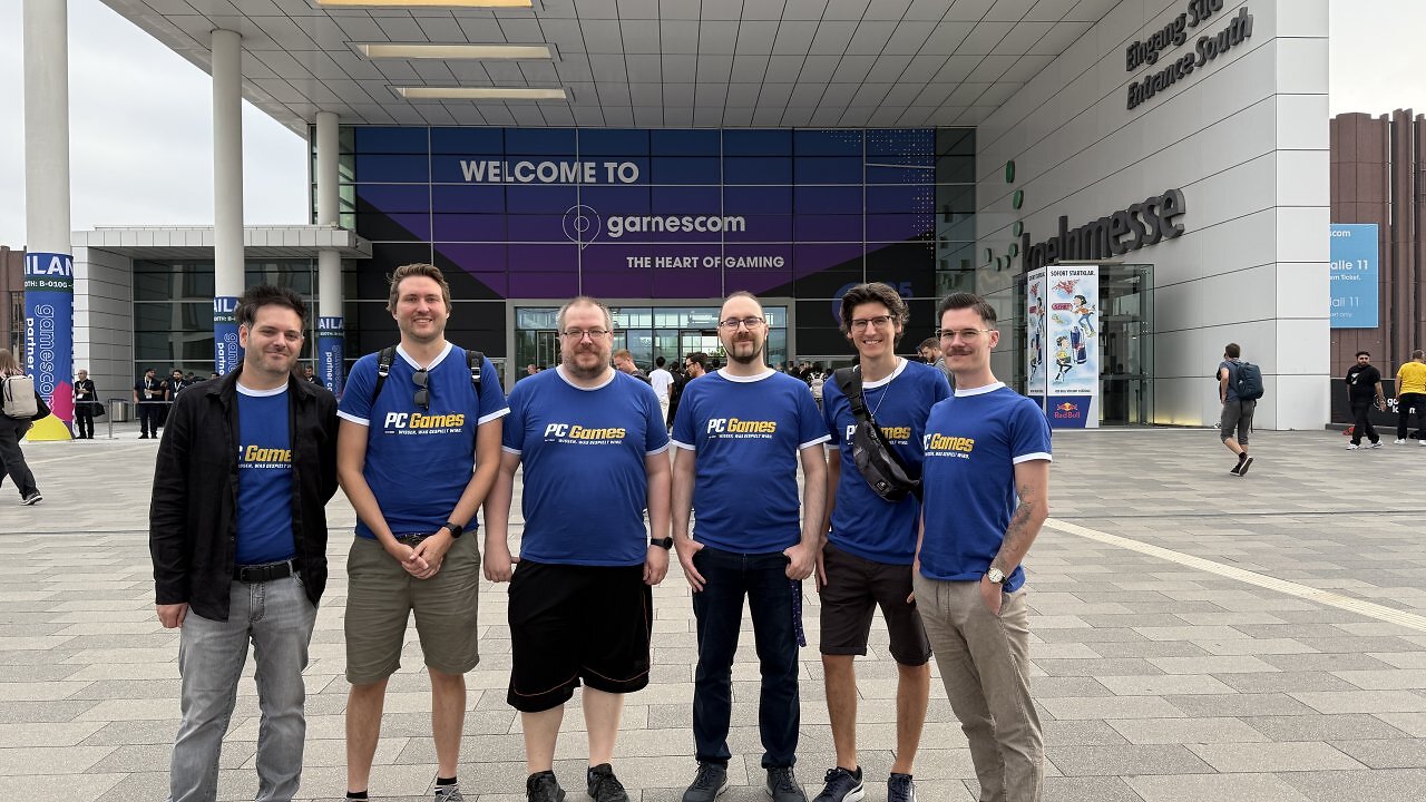 Redakteure von PC Games auf der Kölner Gamescom 2025