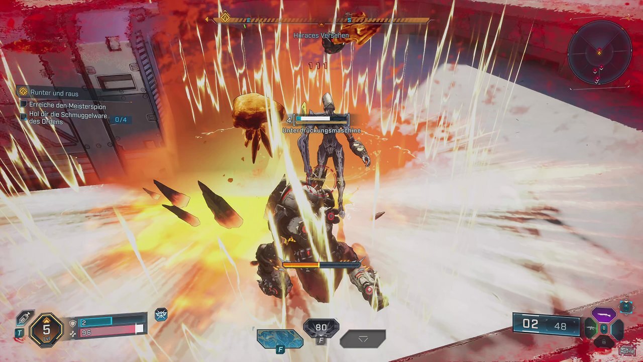 [11/09/2025] Die Actionskills der Kammerjäger machen häufig den Unterschied. Hier sehen wir Amon der einen gewaltigen Hammer auf die Gegner niederschmettert.