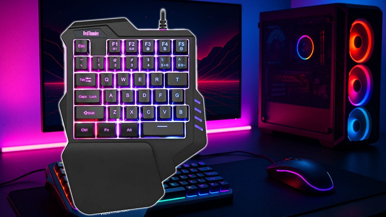 [08/09/2025] Quatsch oder nützliche Alternative zum Gamepad? Amazon fegt Einhandtastatur für 23 Euro raus (1)