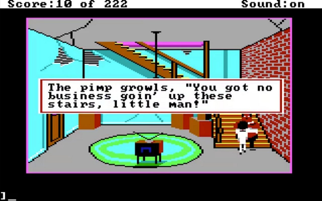 [17/10/2025] Der direkte Vergleich zwischen der EGA-Version am PC (links) und der C64-Fassung zeigt: Die Dialoge verdecken nichts mehr vom Bild.&nbsp;
