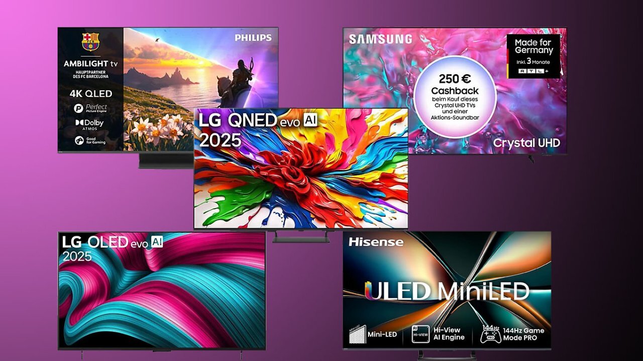 MediaMarkt verramscht Fernseher aus 2025 bis -67%: TVs ab 117€ von Samsung, LG, Philips & Co.