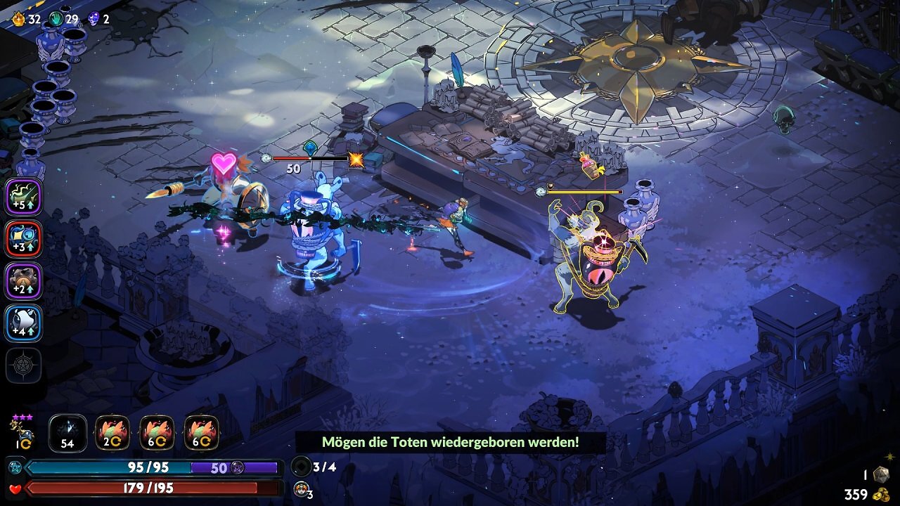 Mächtig: Mit einem speziellen Zauber kann Melinoe gefallene Monster wiederbeleben, die dann für sie kämpfen.