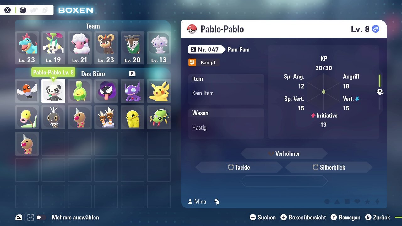 [20/10/2025] In Pokémon Legenden Z-A ist der Pokédex leider auf 230 beschränkt.