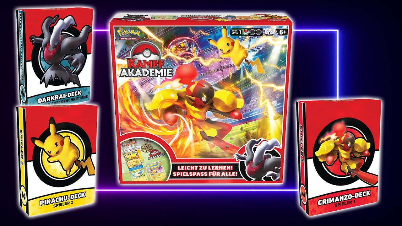 [21/10/2025] Pokémon-Sammelkarten: Kampfakademie günstig wie nie bei Amazon: Unter 25 € für 3 Decks mit Pikachu-ex - nur kurze Zeit!