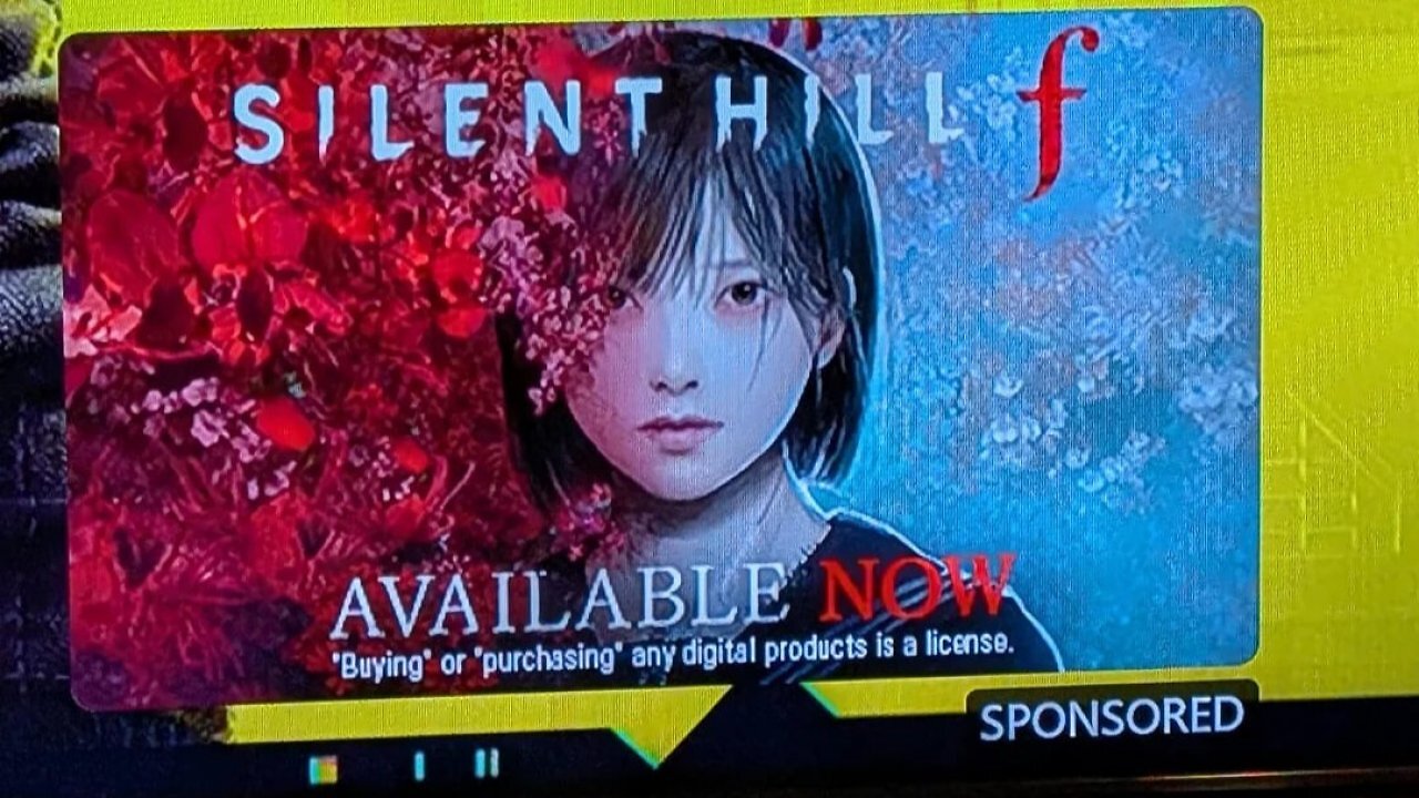 Xbox-Werbung mit Lizenzhinweis