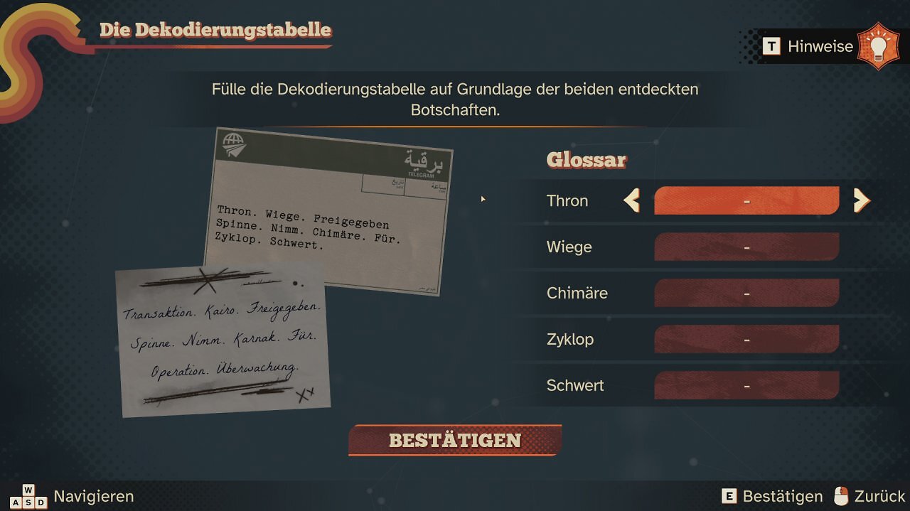 [01/10/2025] In einem Detektivspiel dürfen verschlüsselte Botschaften natürlich nicht fehlen.