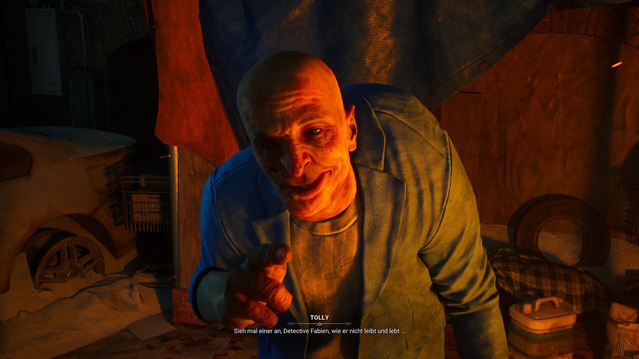 The Chinese Room hat versucht, ein paar Elemente aus dem eingestellten Bloodlines zu retten. Diese Figur geht auf ein Design von Hardsuit Labs zurück.