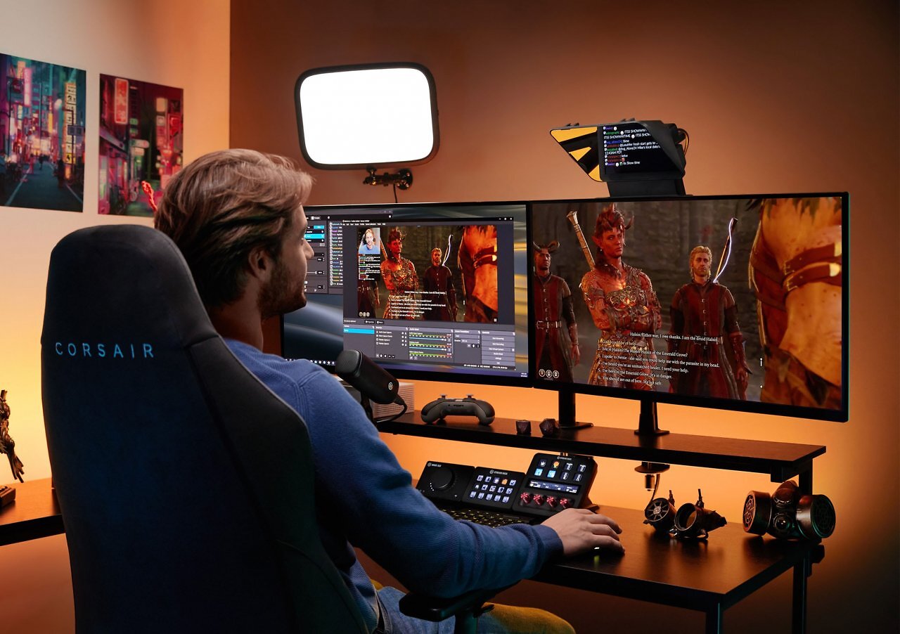 [24/10/2025] Besonders für Streamer interessant: Der Elgato Prompter kann euren Twitch-Chat abbilden.