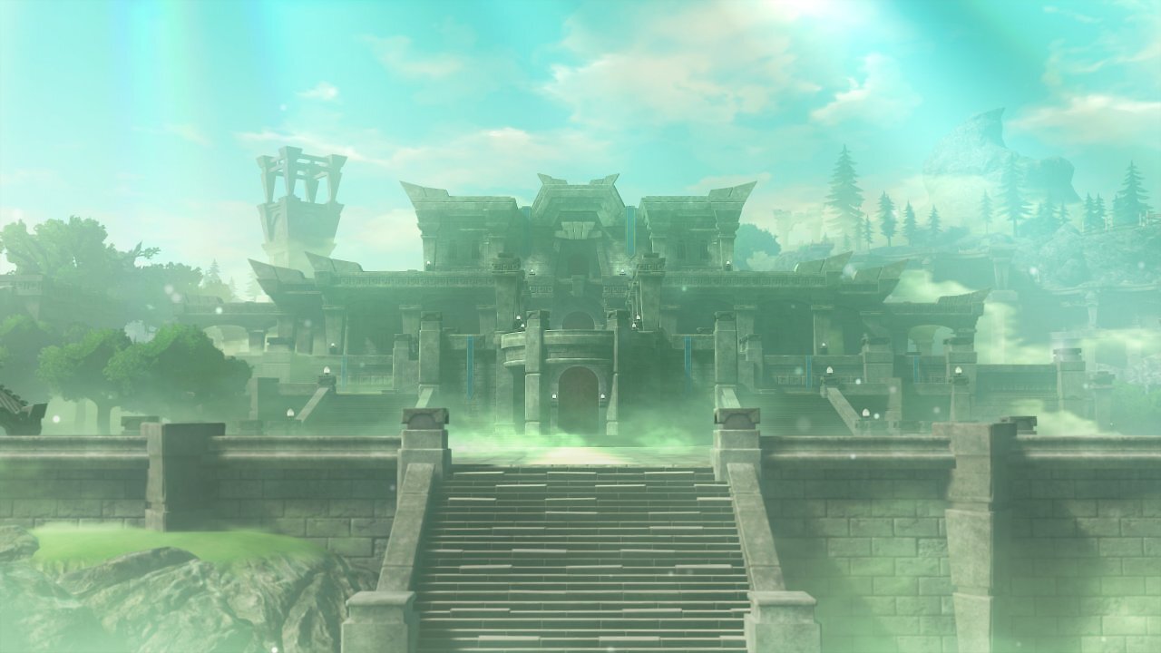 [03/11/2025] Das antike Schloss Hyrule in dem in der Vergangenheit König Rauru und Königin Sonia regierten.