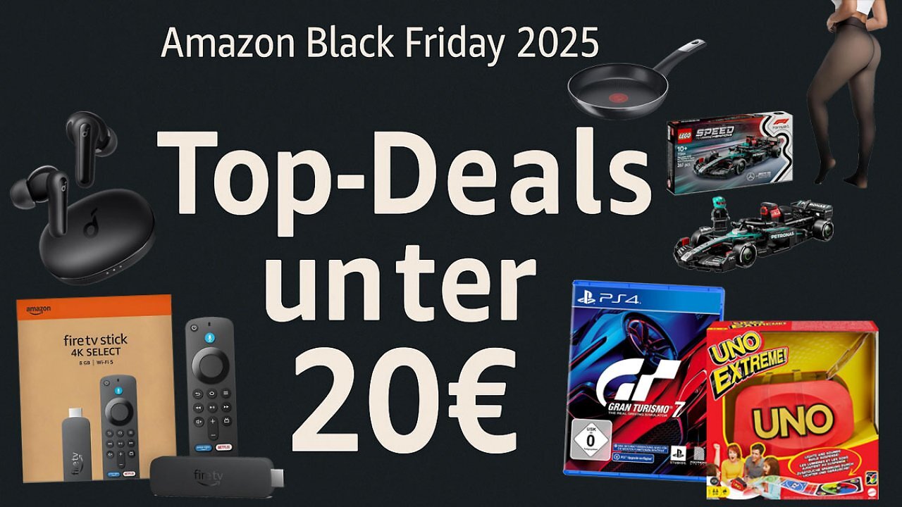 Der billigste Amazon Black Friday: Rabatte bis 66% - das sind die 50 besten Deals unter 20 Euro