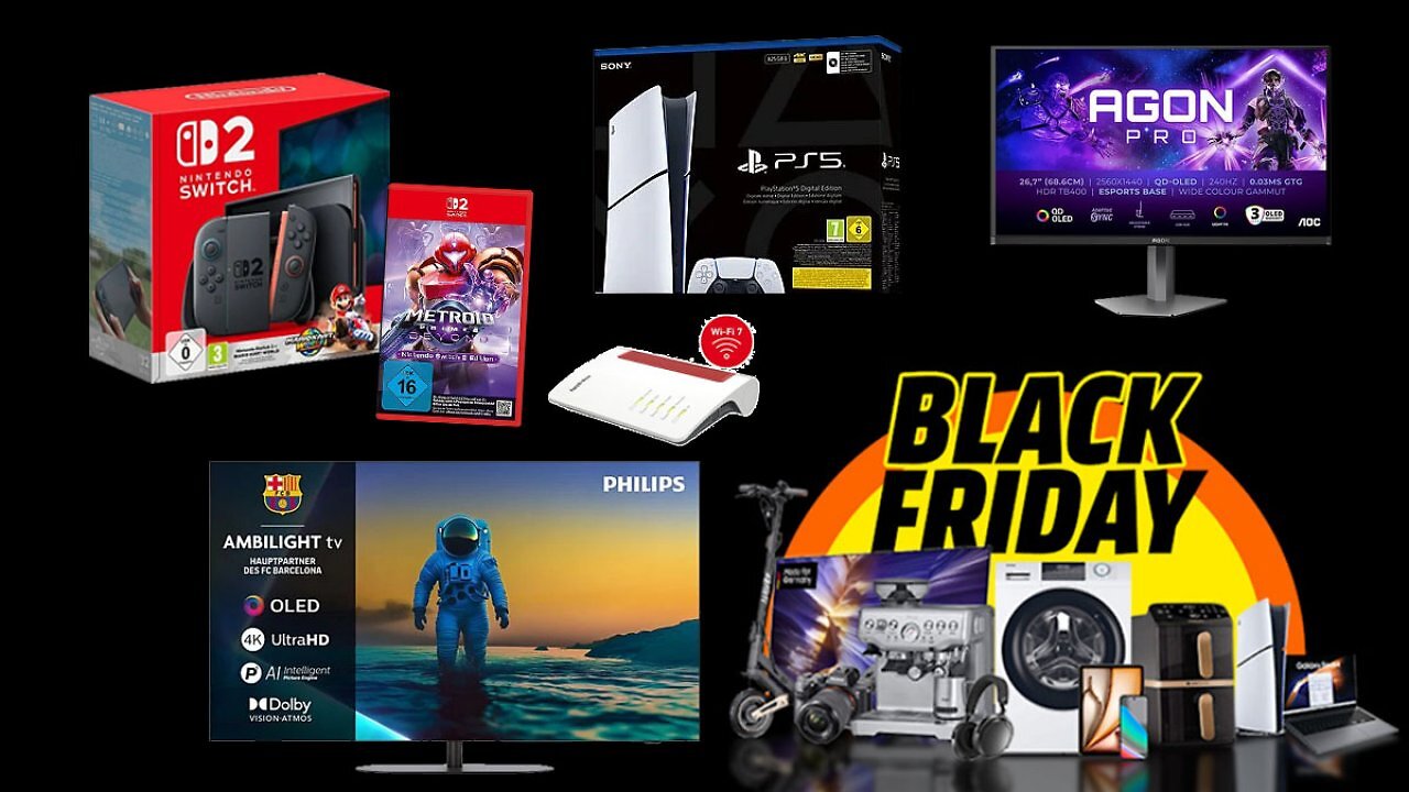 Neue Top-Deals am echten Black Friday: Das sind die 30 besten Angebote bei MediaMarkt