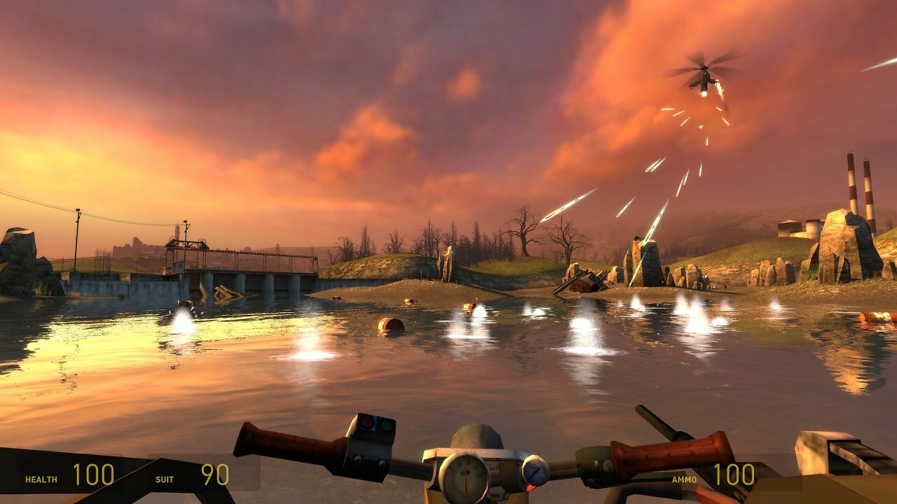 Ein Hubschrauberangriff in Half-Life 2
