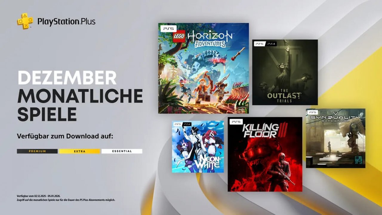 PS Plus Spiele Dezember 2025