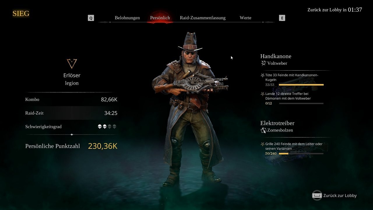 Rechts im Bild: Durch Benutzung schaltet ihr neue Upgrades für Waffen frei.