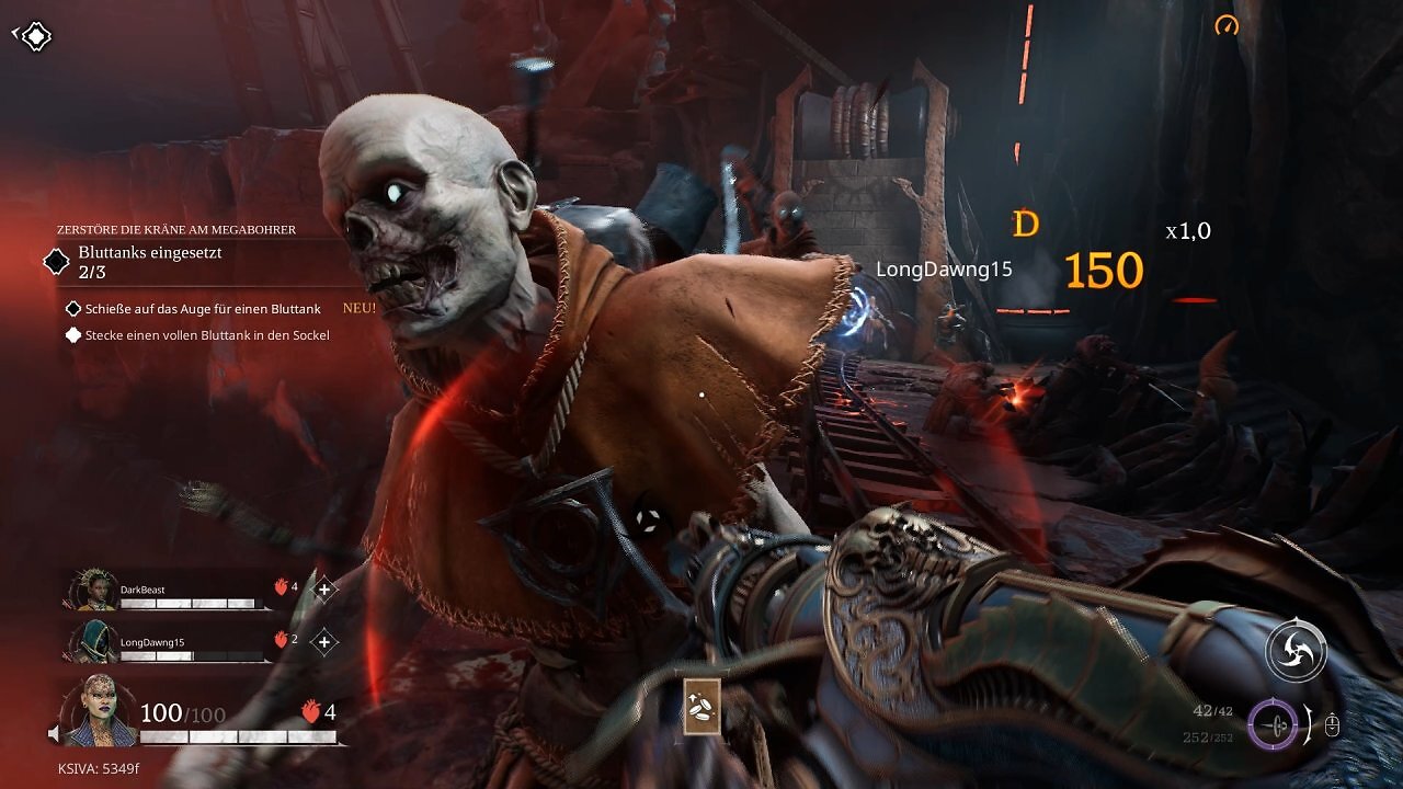 Der Schredder ist eure einzige Nahkampfwaffe, ihn kennen wir schon aus dem allerersten Painkiller.