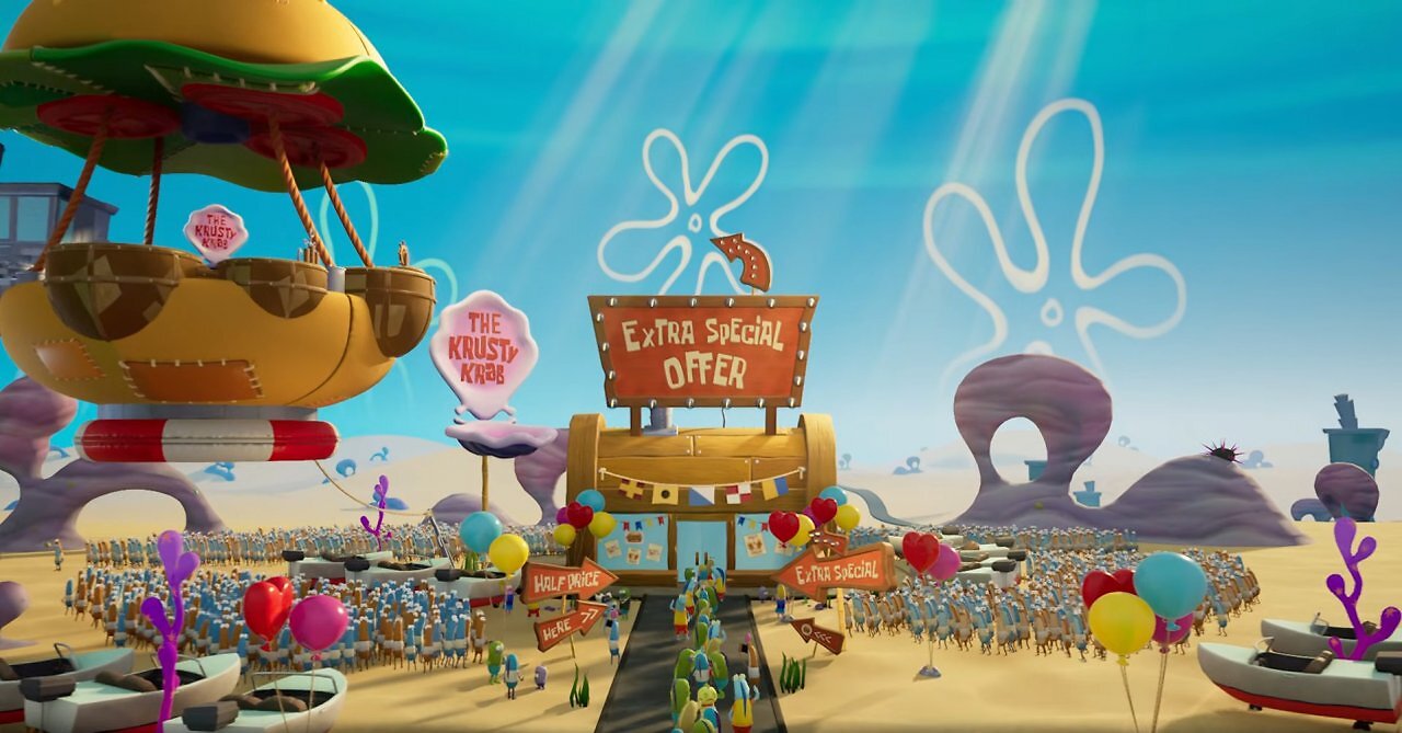 [17/11/2025] Ausgangssituation: Eine spezielles Sonderangebot in der Krossen Krabbe lockt halb Bikini Bottom an.&nbsp;