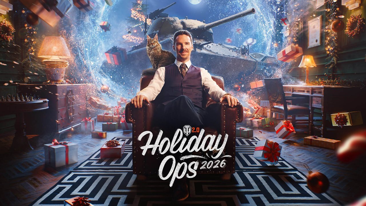 Benedeict Cumberbatch in World of Tanks: Holiday Ops 2026