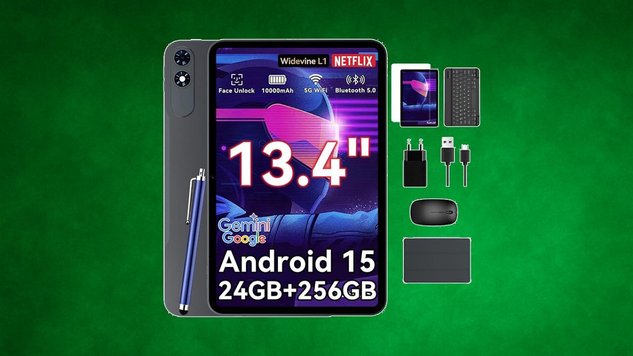 Soll das ein Witz sein? Riesiges Android-Tablet zum Mini-Preis - nur 180€ mit Stift, Tastatur, Maus, Hülle & mehr