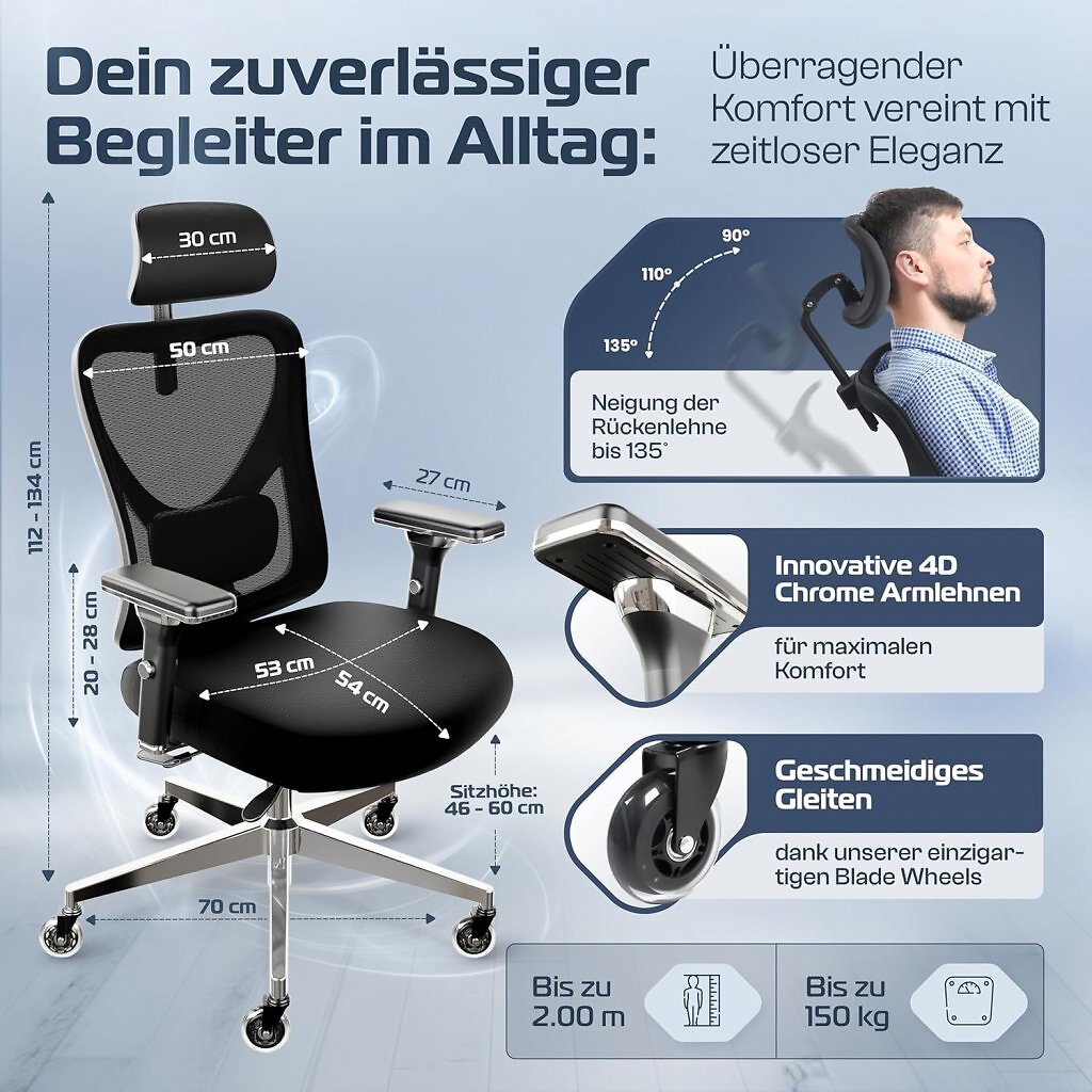 Gaming-Stuhl versus ergonomischer Bürostuhl.