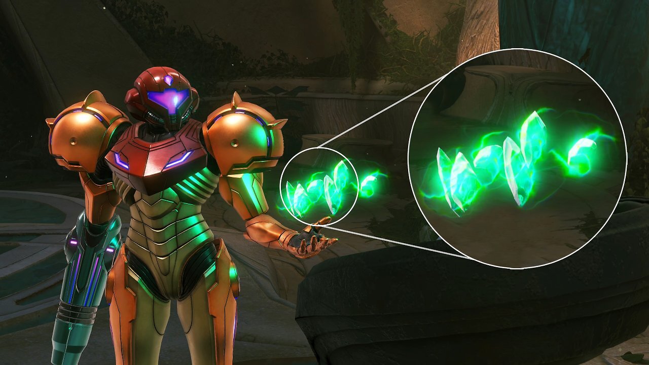 Grüne Kristalle in Metroid Prime 4: Was machen die Dinger eigentlich?
