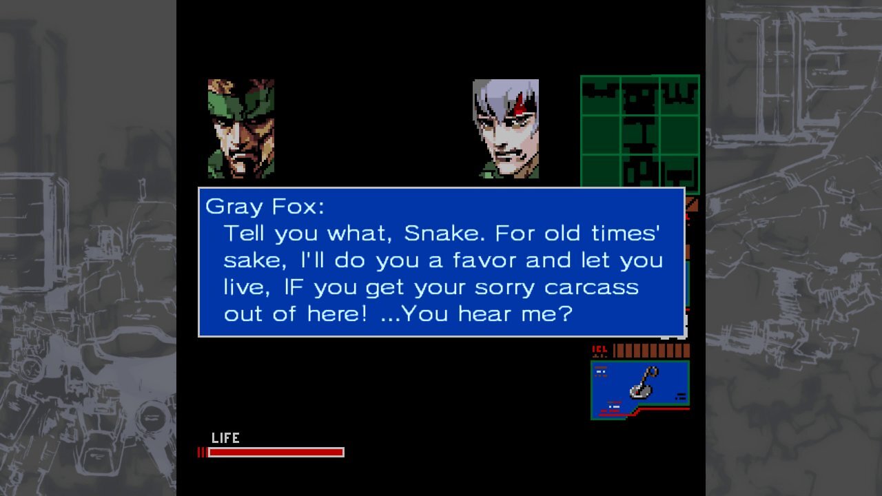 [13/12/2025] In beiden MSX-Teilen laufen wir bereits dem Mann über den Weg, der in MGS zum Cyborg-Ninja wird.