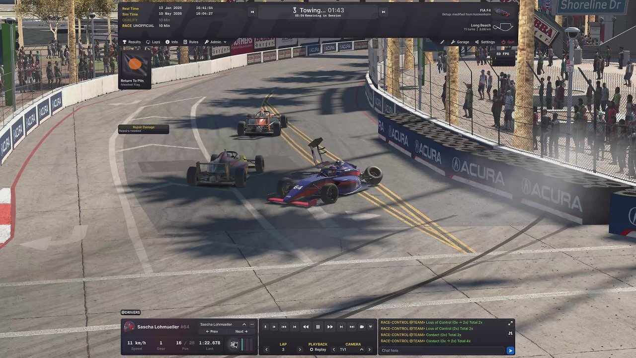 [16/01/2026] In den meisten Racing-Simulationen ist das Schadensmodell äußerst abgeschwächt. In iRacing sehen Unfälle dagegen sehr realistisch aus.