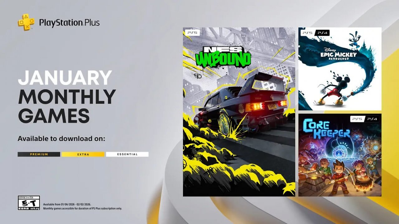 Die drei neuen Spiele des PS Plus Essential-Abos wurden angekündet.