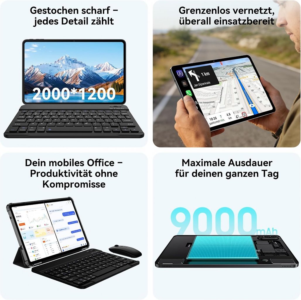 Mit dem Blackview Mega 2 erhält man ein alltagstaugliches Tablet, das auch als Laptop-Ersatz fungieren kann, zum erstaunlich günstigen Preis.
