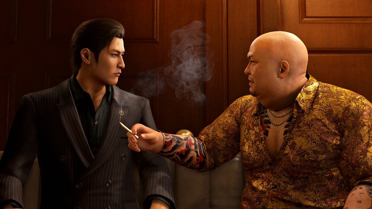 Mine (links) und Kanda (rechts) sind ein ungleiches Yakuza-Duo, deren Beziehung in Dark Ties beleuchtet wird