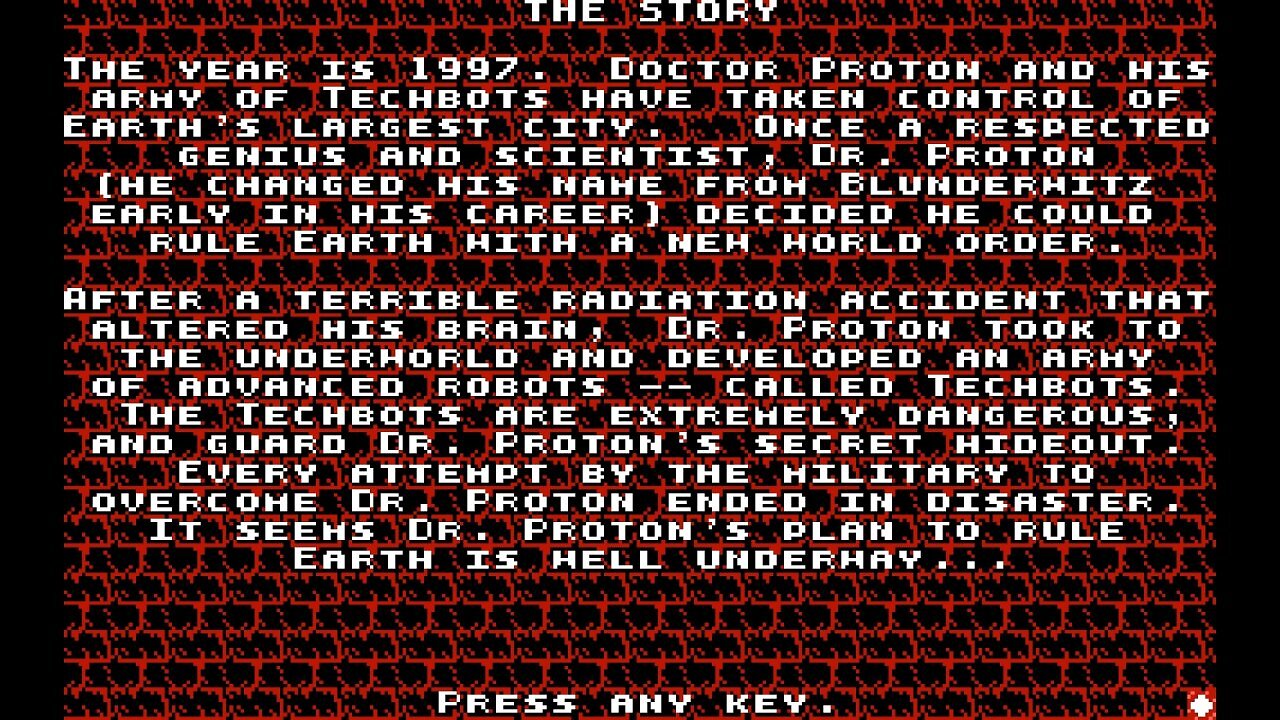 Die Geschichte von Duke Nukem. Hier legt ihr euch mit dem Oberschurken Doctor Proton an, den heute gefühlt niemand mehr kennt.