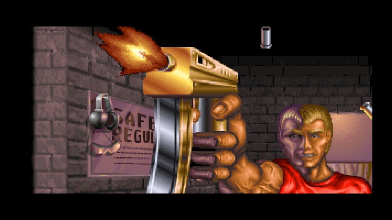 Im Intro von Duke Nukem 2 zeigt sich der Held schon deutlich martialischer und selbstverliebter als im ersten Teil.