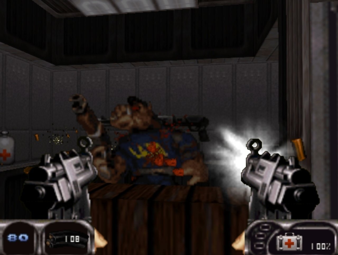 Viele Waffenmodelle wurden für Duke Nukem 64 neu gestaltet. Es kommen sogar neue Waffen und Munitionstypen hinzu.