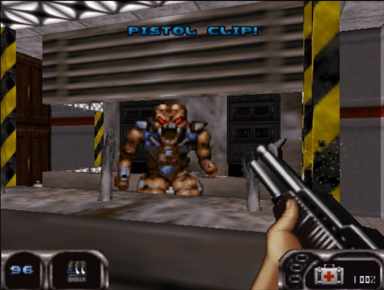 Manche Levelabschnitte mussten für Duke Nukem 64 neu gestaltet werden. Aus Strip-Lokalen werden zum Beispiel Burger-Restaurants.