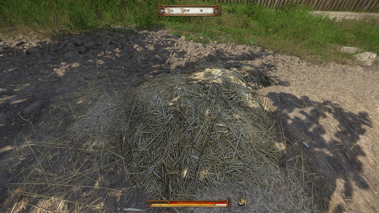 Ein Strohhaufen in Kingdom Come: Deliverance - PS5 & Xbox-Series-Update.