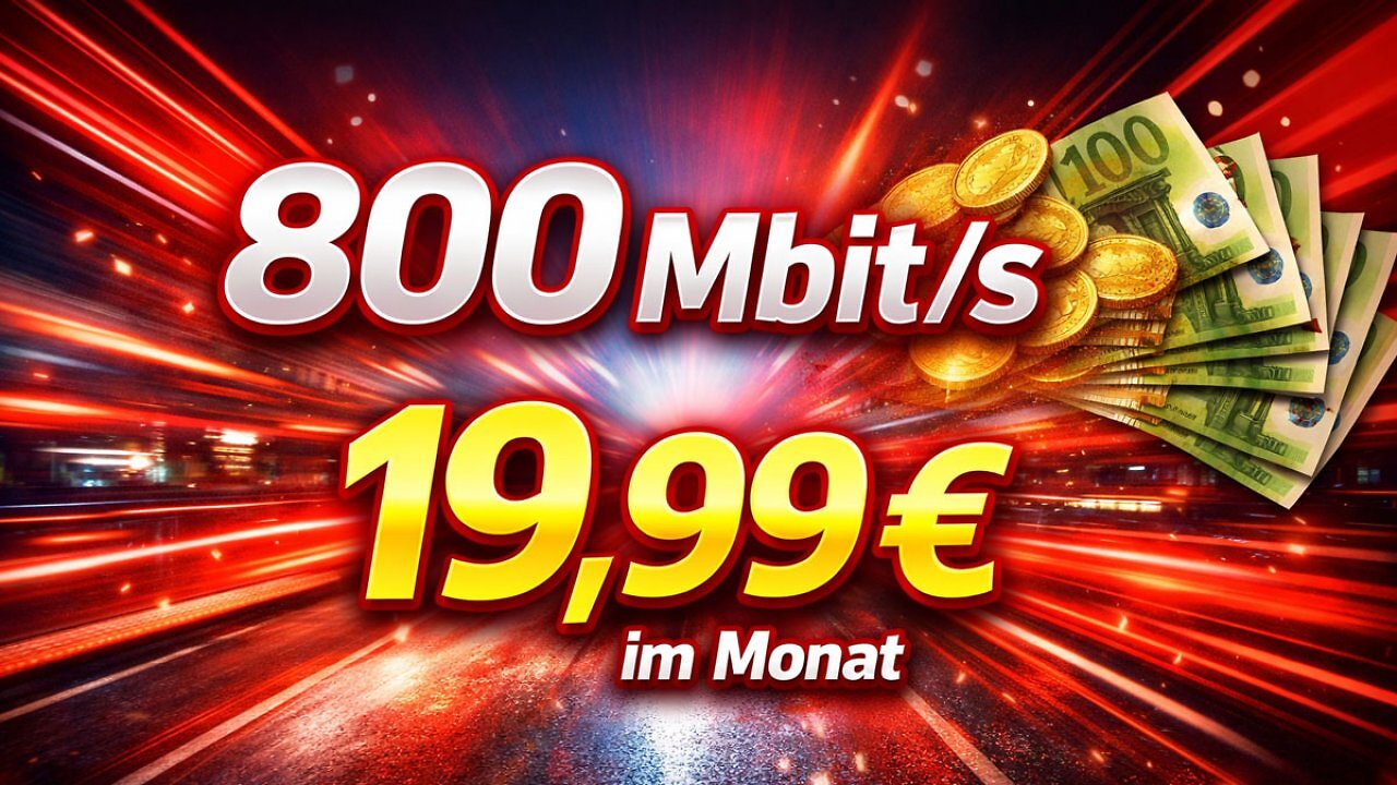 800 Mbit/s für 19,99 €? Vodafone startet neue Tarife für schnelles Kabel-Internet - bis zu 240 € Cashback und Wechsel-Bonus sichern