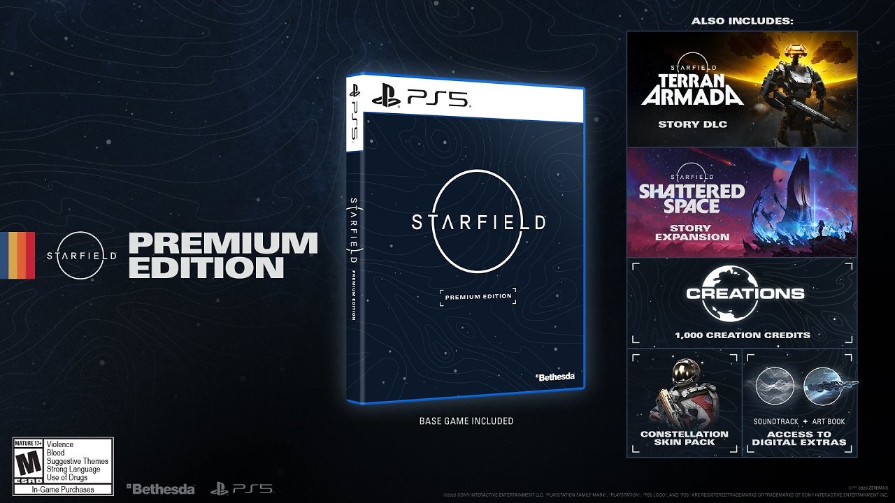 Die Premium-Edition von Starfield kostet 70 Euro.