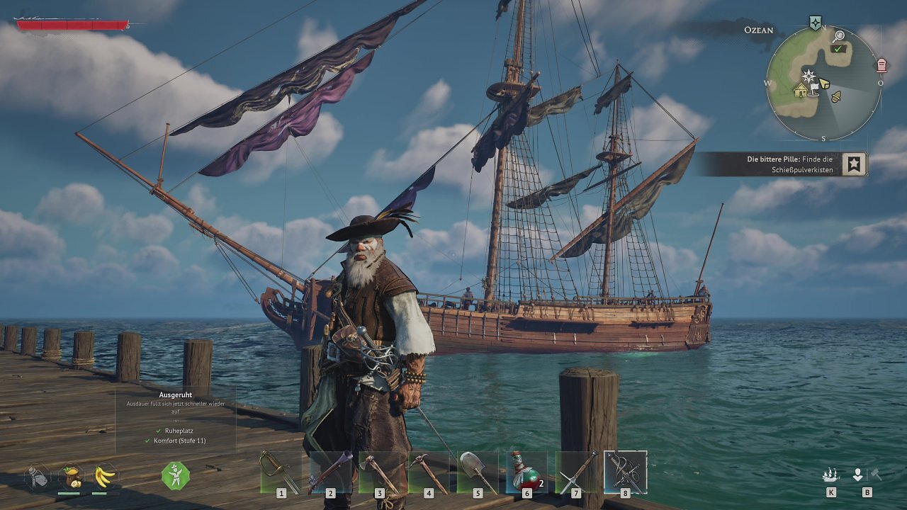 [24/04/2026] Wir können jederzeit auf Deck unseres Schiffes laufen und von Bord springen. In Skull and Bones geht das beispielsweise nicht.