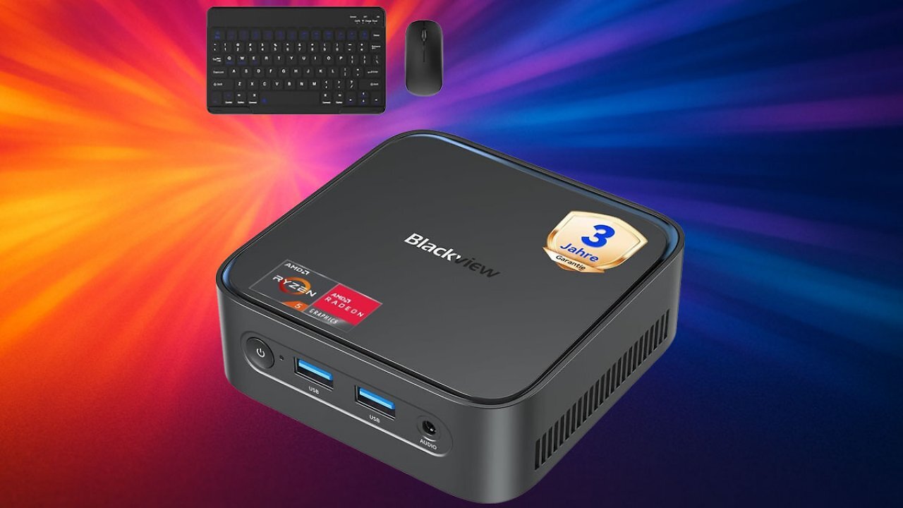 Unsere Leser sparen 32%: Mini-PC mit Ryzen 5, 16 GB RAM, 512 GB SSD, Win 11 Pro, Maus und Tastatur