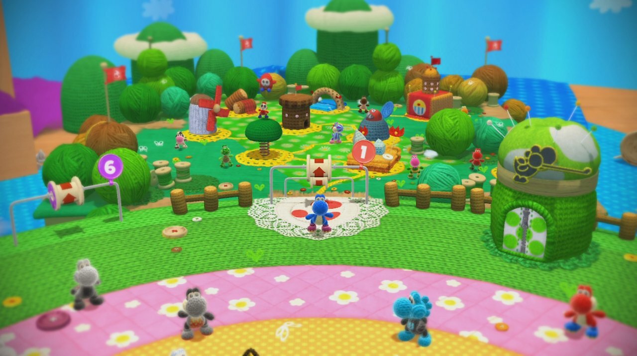 [24/04/2026] In Yoshis Wooly World setzt Nintendo auf einen Strick-Look. Die Wolloptik sorgt in den Levels für eine besondere Textur und gibt dem Spiel einen einzigartigen Wiedererkennungswert.