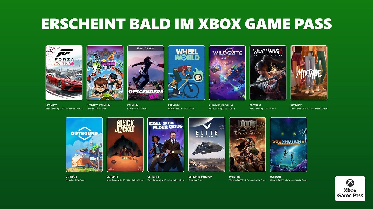 [07/05/2026] Xbox Game Pass - Die Neuzugänge im Mai 2026