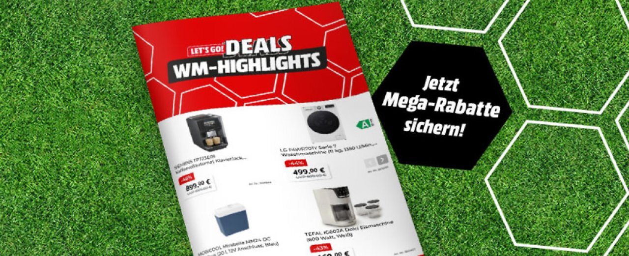 [29/06/2026] Neue Rabatt-Aktion: WM-Highlights bei MediaMarkt.